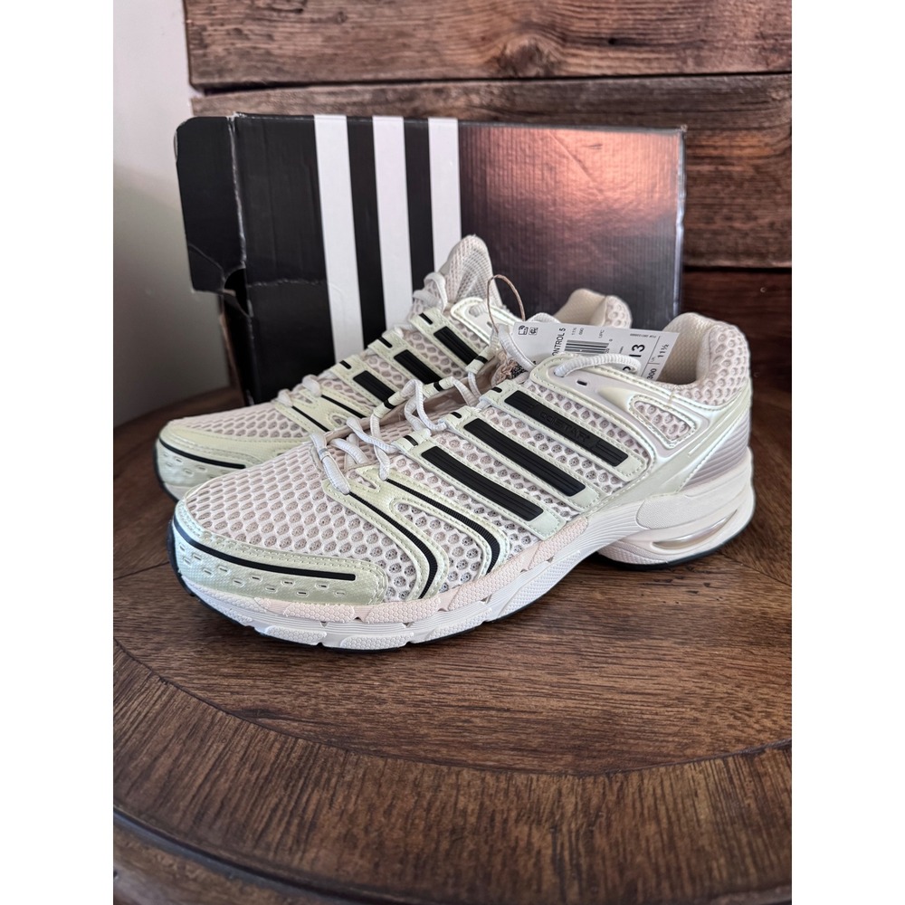 Adidas Adistar Control 5‎ Mens 12 Off White Core Black Aluminum KI6152 Running